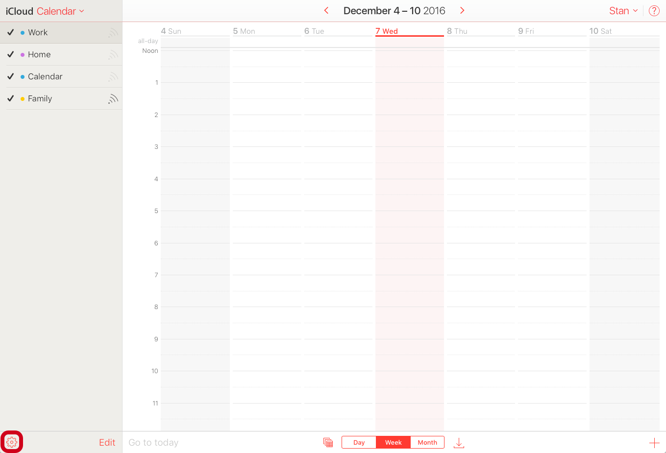 iCloud.com’s Calendar app